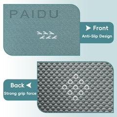 PAIDU mat in use outdoors demonstrating cushioned comfort for practice