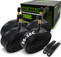PAKCHEF front packaging showing four inner tubes and included levers, convenient spare set