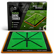 Palladium Golf front view of the hitting mat showing compact design and feedback