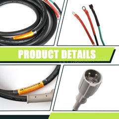 Panglong DC cord full length beside tape measure for reach benefit
