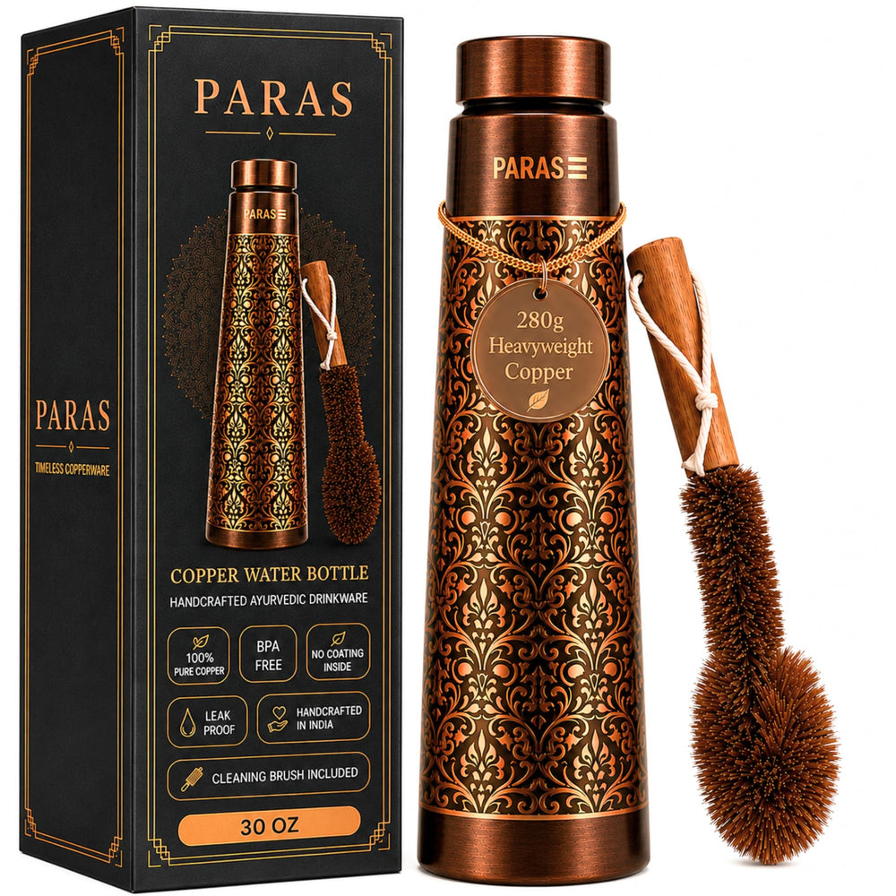 PARAS front view showing antique finish and elegant shape, premium hydration