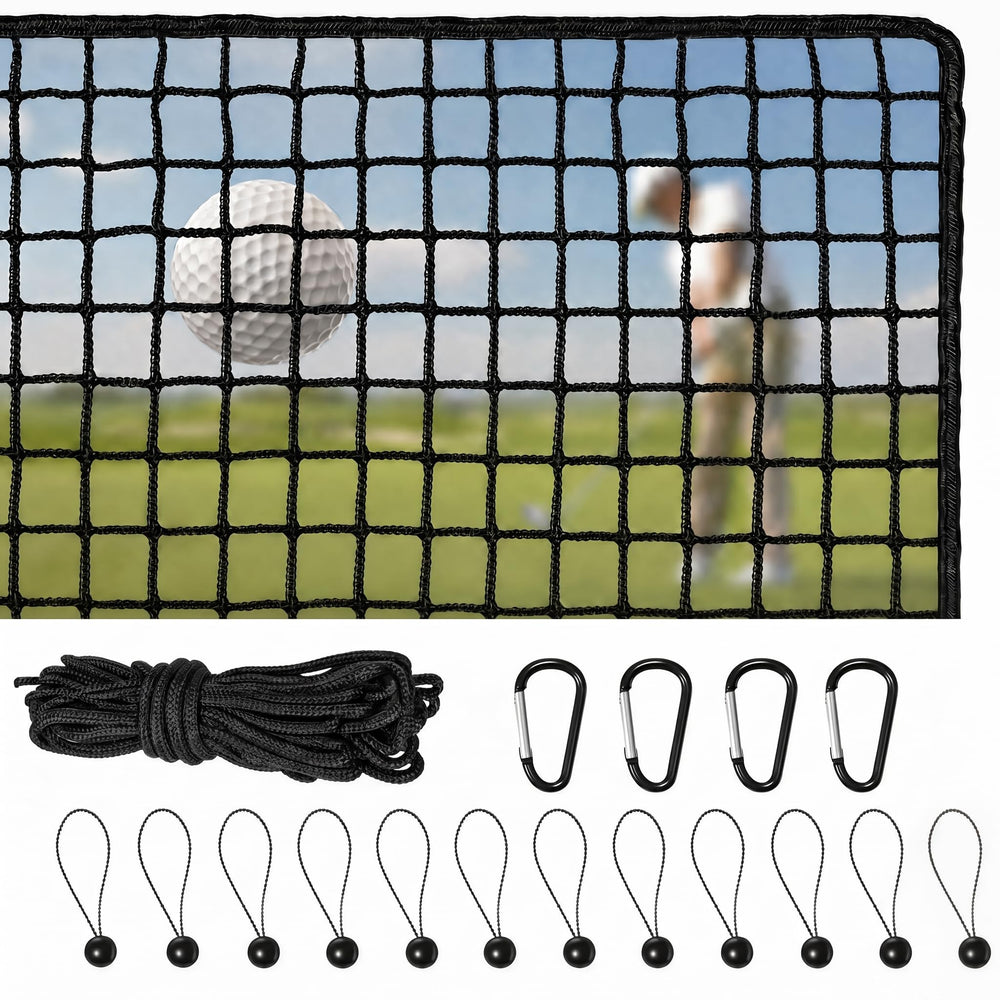 Pashorizon front view of full golf net showing secure ball containment and clear target area