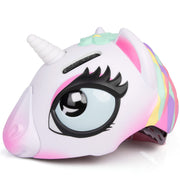 PATHLANE front view of unicorn helmet showing colorful design and secure coverage