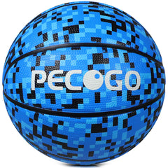 PECOGO close-up of mosaic-blue pattern highlighting durable rubber finish and visual appeal