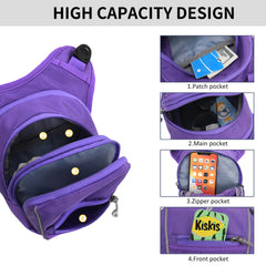 Peicees breathable back panel and adjustable leg strap for secure, comfortable fit