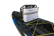 Perception cooler front view showing slim profile and secure fit benefit