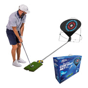 Perfect Practice front view of chipping net showing targets and frame for focused practice
