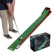 PERFECT PRACTICE front view of 8-foot mat showing compact footprint and setup
