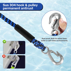 perixir self-centering pulley closeup showing swivel for smoother turns