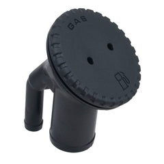 Perko gas-marked cap angled neck showing secure venting and easy handling