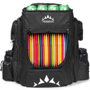 PERSEVA front view of bag showing organized storage and capacity benefit
