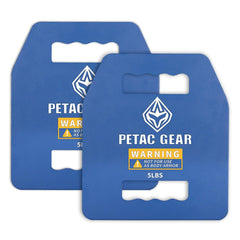 PETAC GEAR straight plate front view showing slim profile and secure fit