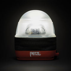 Petzl NOCTILIGHT used as a lantern inside a tent providing gentle shared illumination