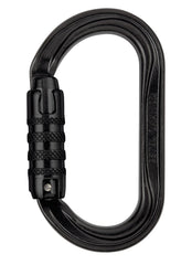 PETZL OXAN front view showing oval shape and secure locking for durable load-centering