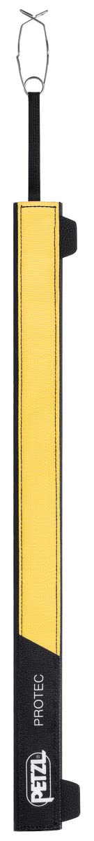 PETZL PROTEC front view showing sleeve protecting rope and reducing abrasion