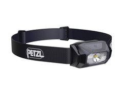 PETZL TIKKINA front view showing compact lamp and headband for easy carry
