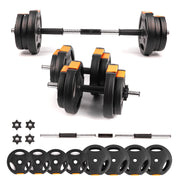 Phoenix Fitness front packaging showing full 2-in-1 kit and components for convenient storage