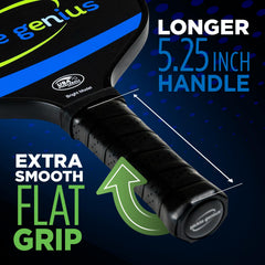Player using Pickle Genius paddle to execute a controlled dink shot
