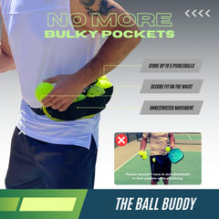 PickleProGear clip detail on waistband for secure hands-free access