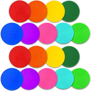 PIKZH front view of 18 colorful spot markers in storage bag, easy transport