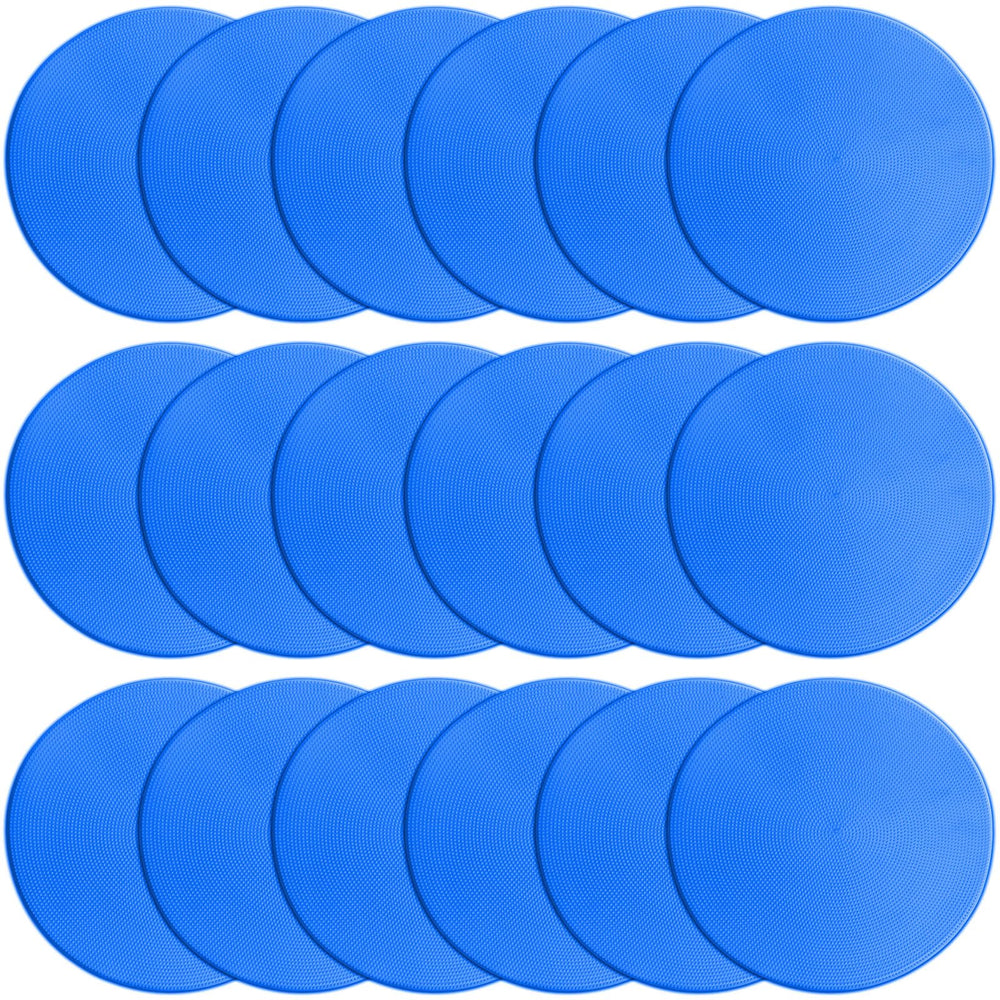 PIKZH front view of 12 blue spot markers showing compact storage and portability