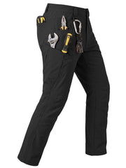 Pillxter front view black pants showing streamlined cargo design and fit