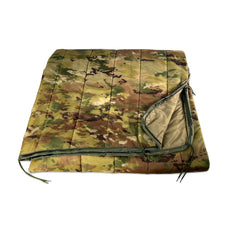 Pinnacle Mercantile woobie front OCP camo showing concealment benefit
