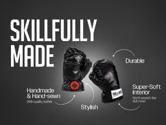 Pins & Aces side profile of glove-shaped headcover showing shape and protective padding