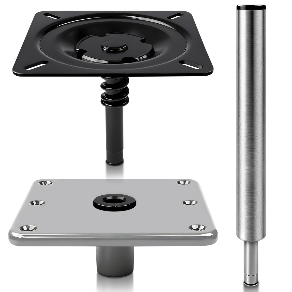 Pirjeco front view base plate showing compact footprint and stability