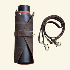 PL PEARL LEATHER strap adjustment detail showing buckle and length customization benefit
