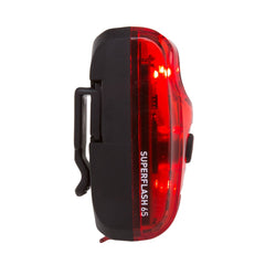 Planet Bike Superflash 65 lens close-up showing reflector detail for increased visibility