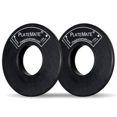 PlateMate donut front view showing compact magnetic design and easy storage benefit