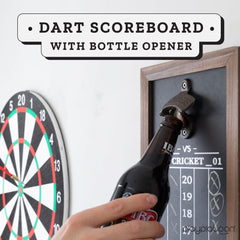 Play Platoon metal bottle opener integrated into frame offering convenient drink access during games