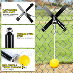 PLAYAPUT tethered ball in motion demonstrating instant reset and continuous reps