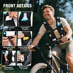PLUSINNO close-up of 500ml soft flask bite valve for easy sip access