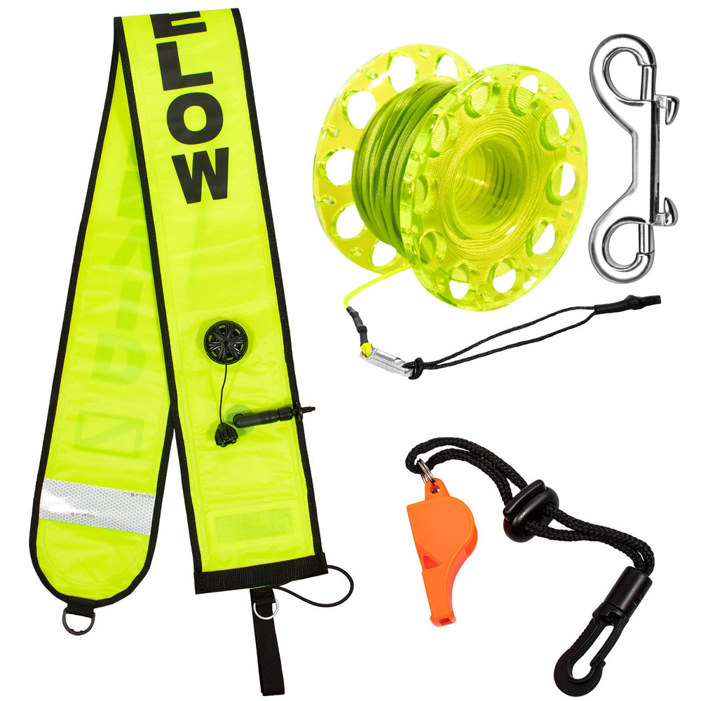 Pluzluce SMB front view showing bright yellow high-visibility marker and reflective band