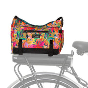 Po Campo Katy front view showing tropical nights design and easy-access pockets for commuter convenience