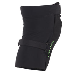 POC knee pad on leg next to ruler showing sizing and fit benefit