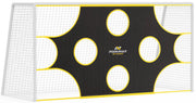 PodiuMax front view of 12x6FT target net showing ten zones and quick setup benefit