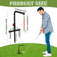 Poen top detail highlighting three height settings for adjustable swing angles