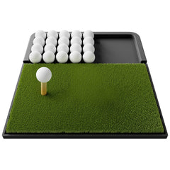 Ponsonbay mat front view showing compact design and ball tray benefit