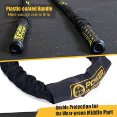 POWER GUIDANCE wide nylon anchor strap detail protecting rope and mounting point