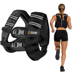 POWER GUIDANCE front view of vest showing secure fit and added resistance benefits