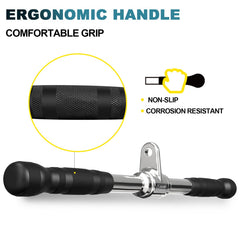 POWER GUIDANCE straight rotating bar detail highlighting textured rubber comfort
