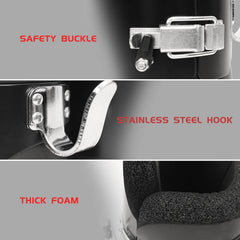 powerfeng metal hook and safety lock detail, durable load‑bearing benefit