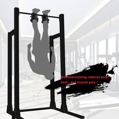 powerfeng user hanging upside down performing crunches, effective core training benefit