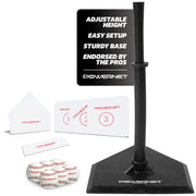 PowerNet front view of tee ball set showing complete bundle and quick setup benefit