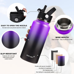 POYAKU spout chug lid open during pouring for fast hydration