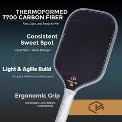 Praltix T700 honeycomb core close-up highlighting reinforced interior for reduced vibration