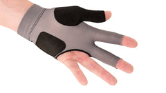 Predator glove in use on left bridge improving cue glide